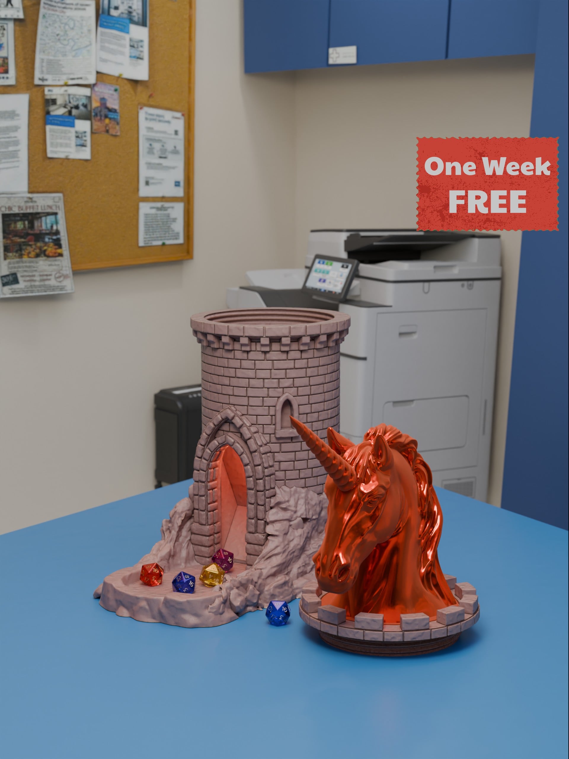 Unicorn Dice Tower 3d model