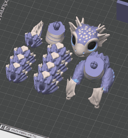 Modular Serpent Dragon - Articulated Customizable Creature - No Supports 3D Print STL/3MF 3d model