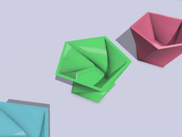 Edgy Pentagonal Planter Pots Minimalist Design Collection 3d model