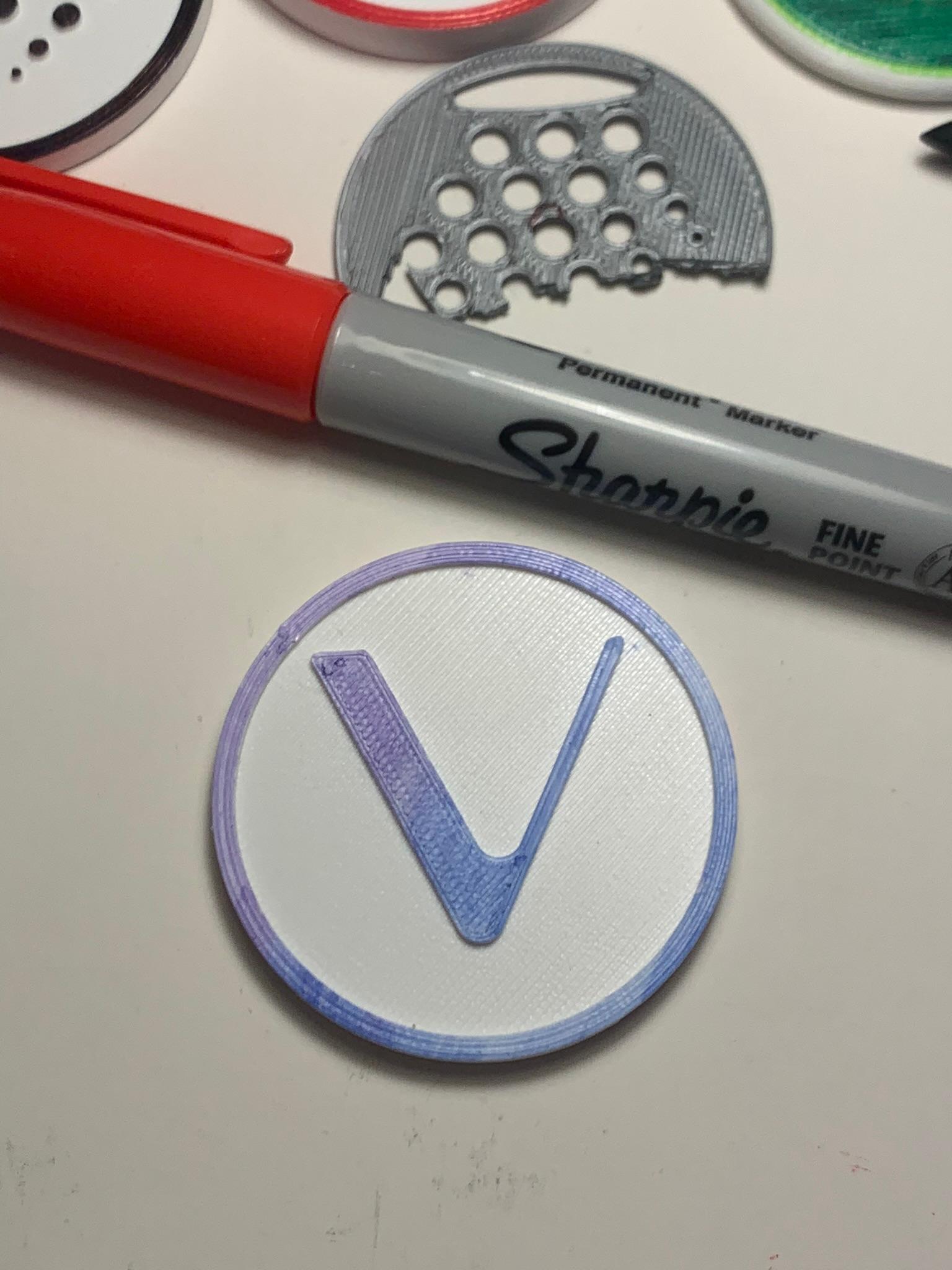 Vechain Cryptocurrency Coin (VET) 3d model