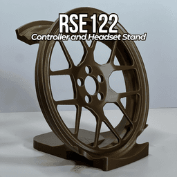 RSe122 Style Headphone and Controller Stand 3d model