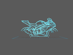 Suzuki - GSXR Wall Art 3d model