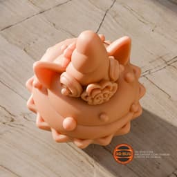 Cupcake in unicorn style 3d model