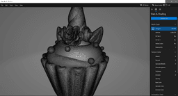 Cupcake in unicorn style 3d model