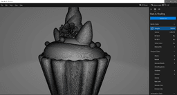Cupcake in unicorn style 3d model