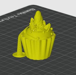 Cupcake in unicorn style 3d model