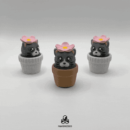 Potted Kitty Clicker 3d model