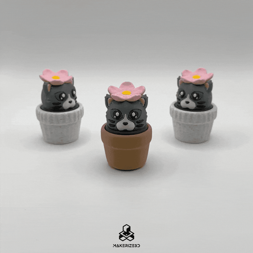 Potted Kitty Clicker 3d model