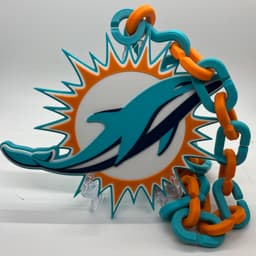 Miami Dolphins Oversized Chain 3d model
