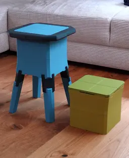Stool is the box 3d model