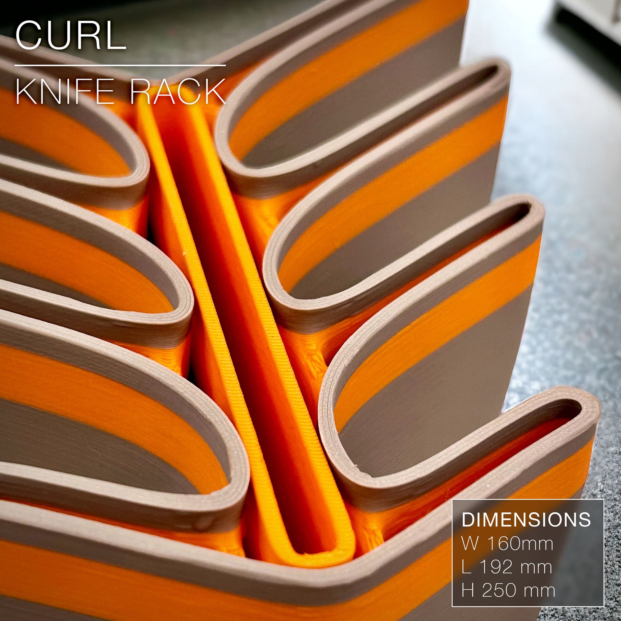 CURL | Knife Rack 3d model