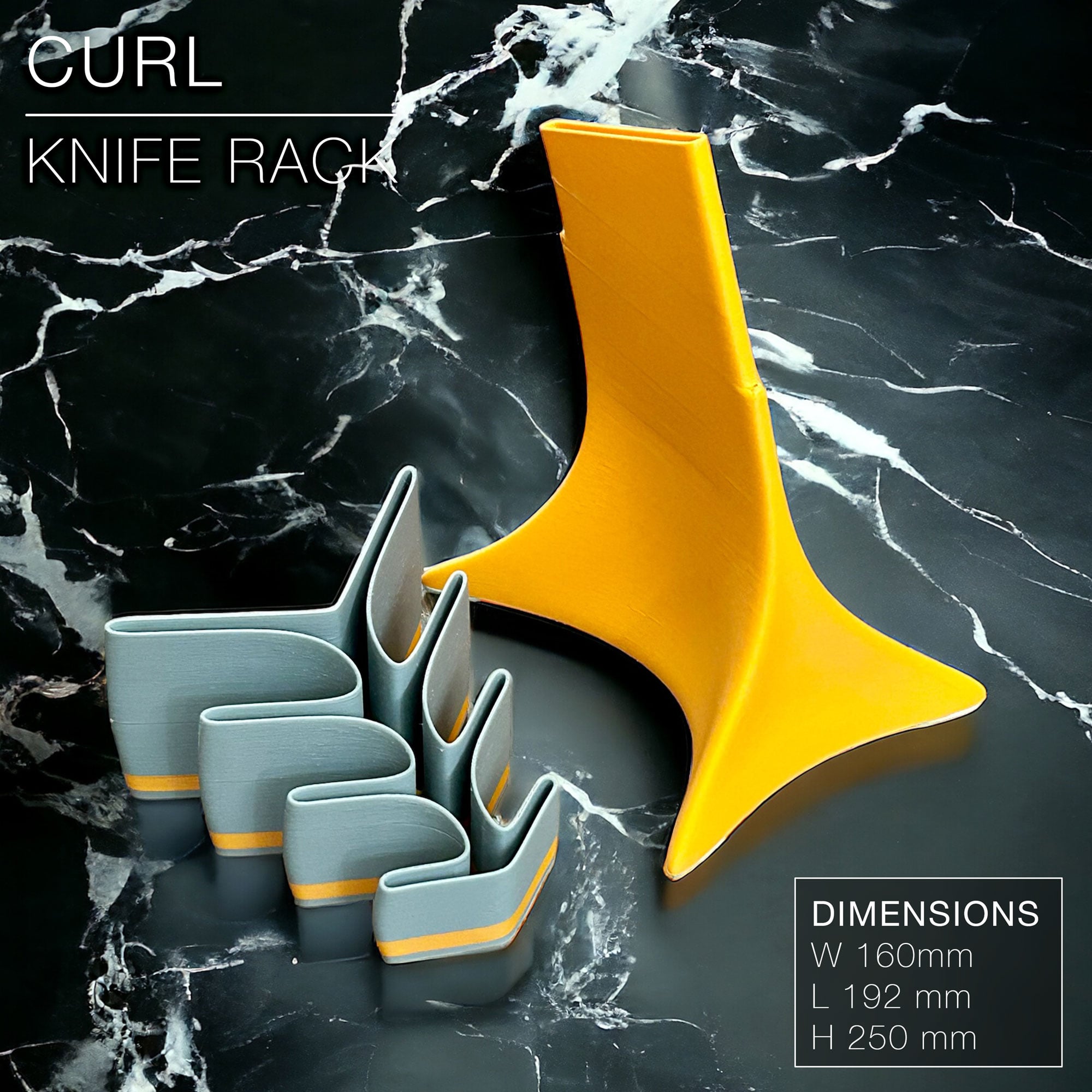 CURL | Knife Rack 3d model