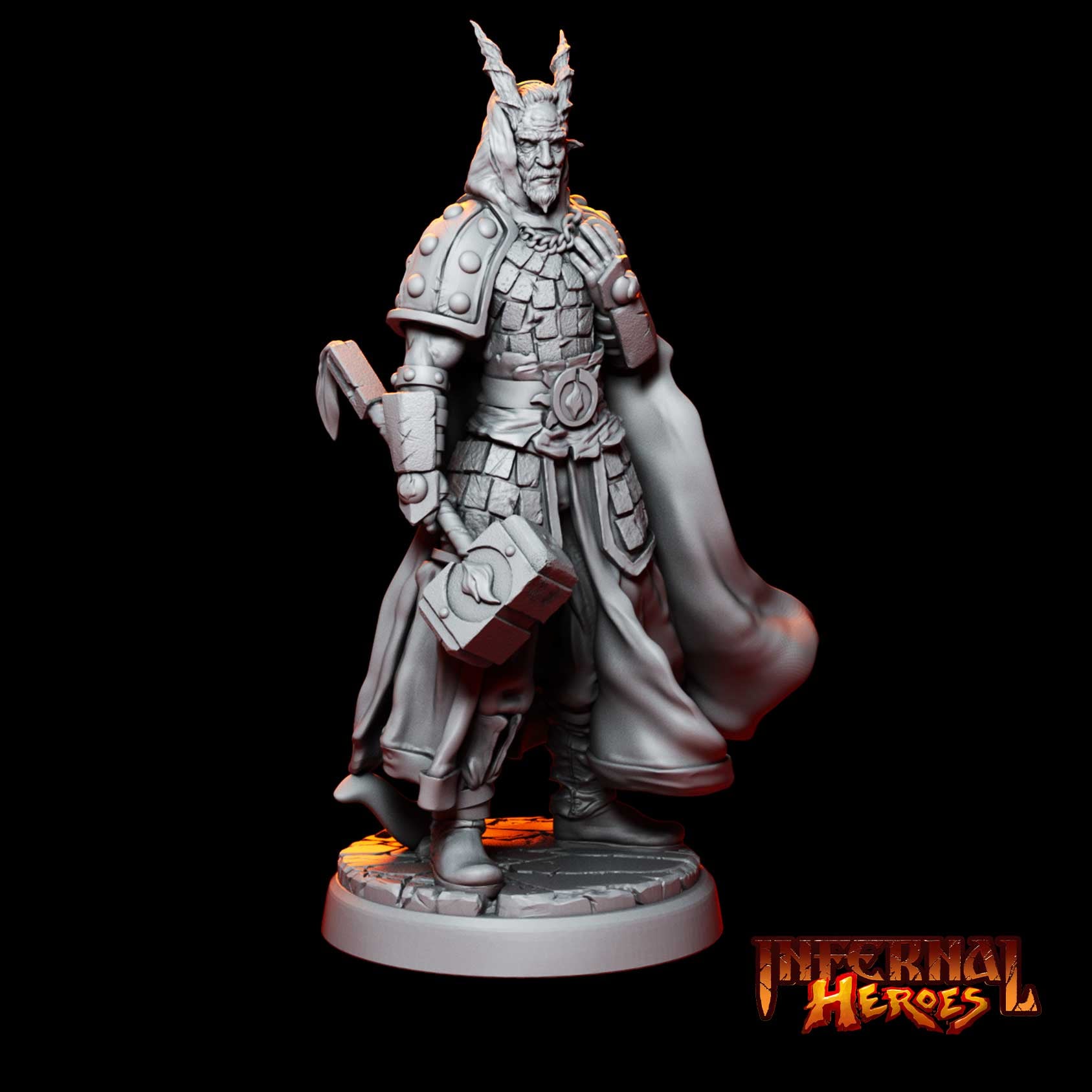 Jerrhan Mistwalker - Tiefling Cleric 3d model