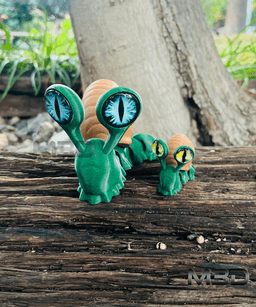 Flexi Serious Snail / no supports / 3mf included 3d model
