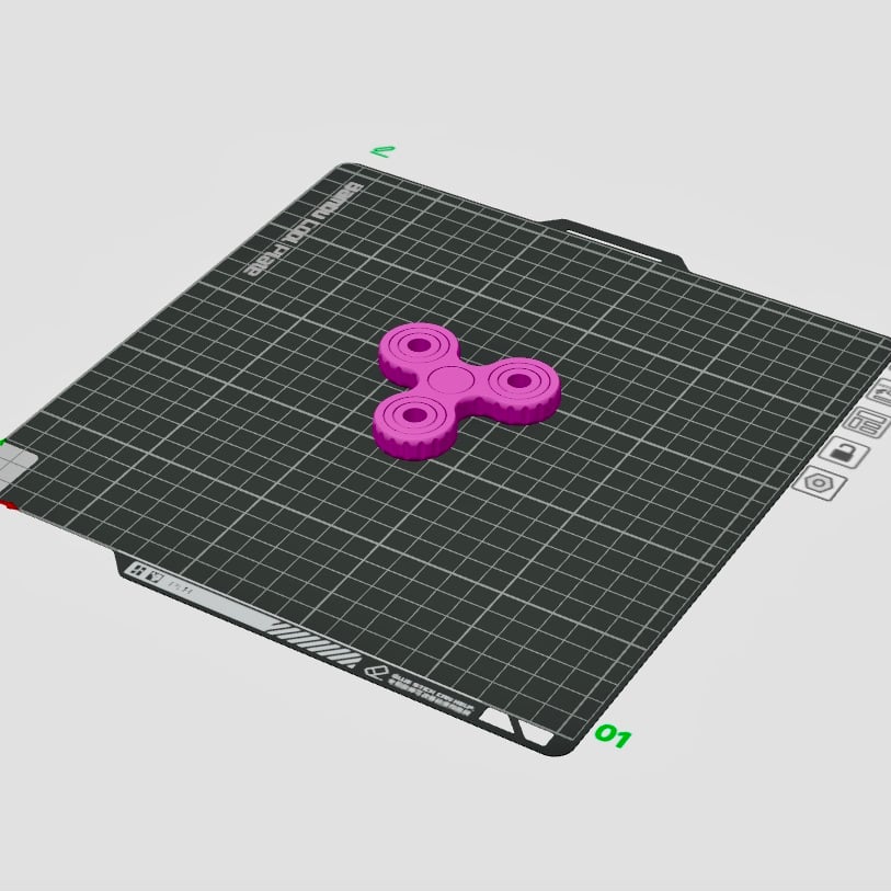 Anti Stress Fidget Spinner Print in Place 3d model