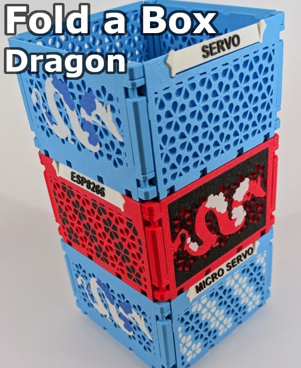 Fold a Box - Cloud Dragon 3d model
