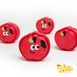 Apple - Clicker Fidget Toy Keychain 3d model