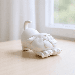 Cute Tiger Decor 3d model