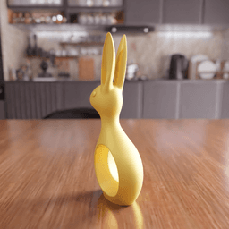 Easter Bunny Figure – Spring Home Decor 3d model