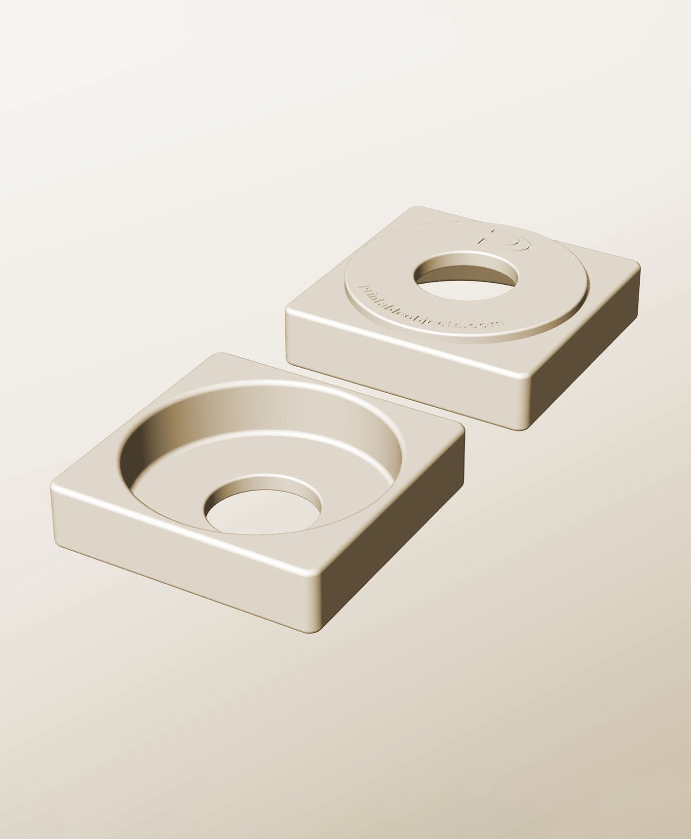 CS96-25-P Modular Stacking pierced container for home decor 3d model