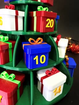 Christmas Tree Advent Calendar 3d model