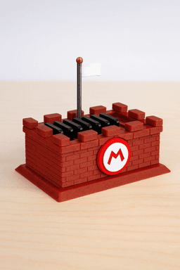 Mario Castle Switch Game Holder 3d model