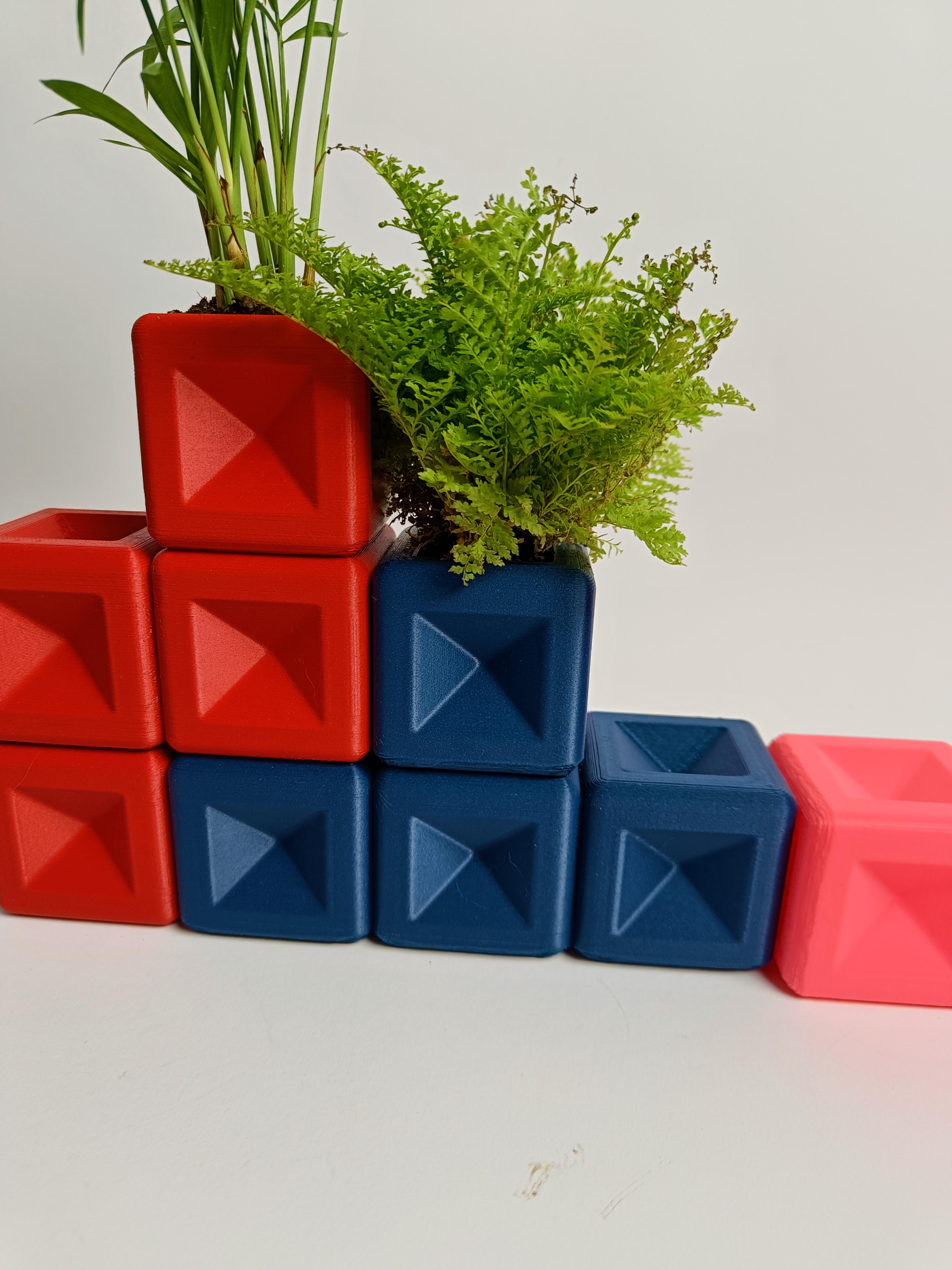Tetris W Planter 3d model