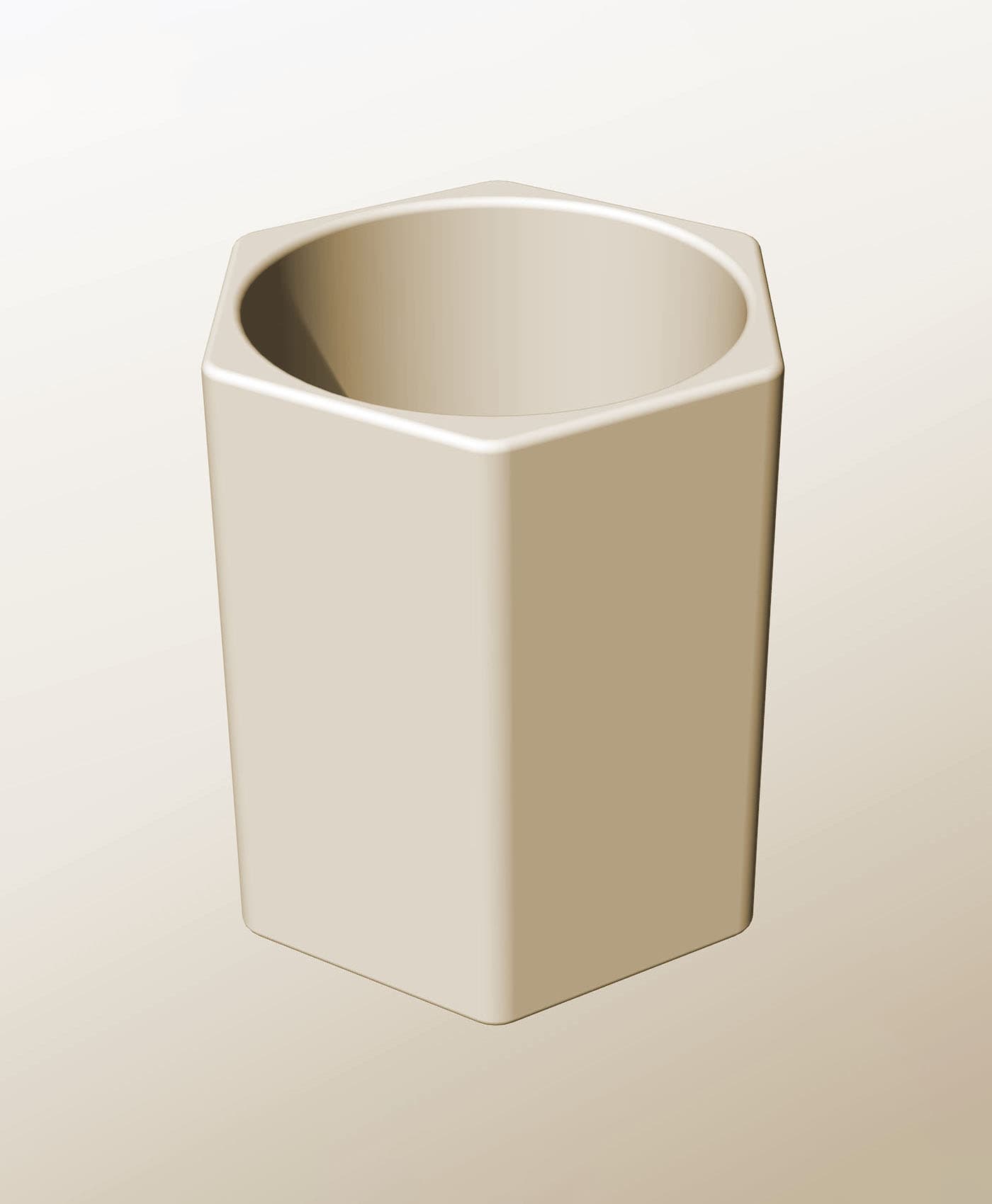 CH96-130 Stacking module bin for modern home decor 3d stl file 3d model