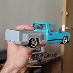 Stepside bed for the M2 obs Chevy 1/24 3d model