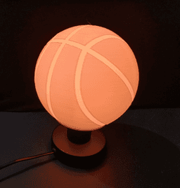 Basketball Desk Lamp 3d model