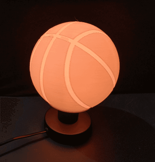 Basketball Desk Lamp 3d model