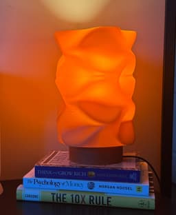 Abstract Crumpled Lamp - Unique Modern Desk Lamp 3d model