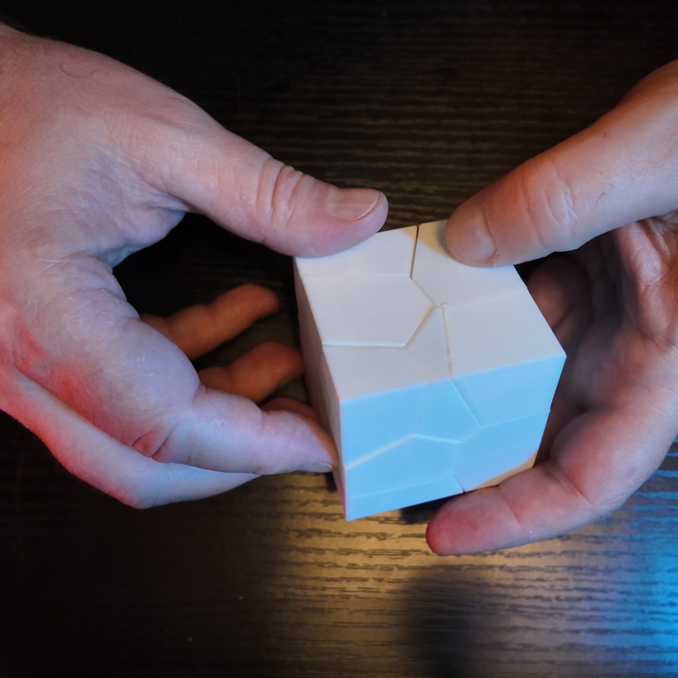 Fragmented Cube 3D Puzzle with Magnets 3d model