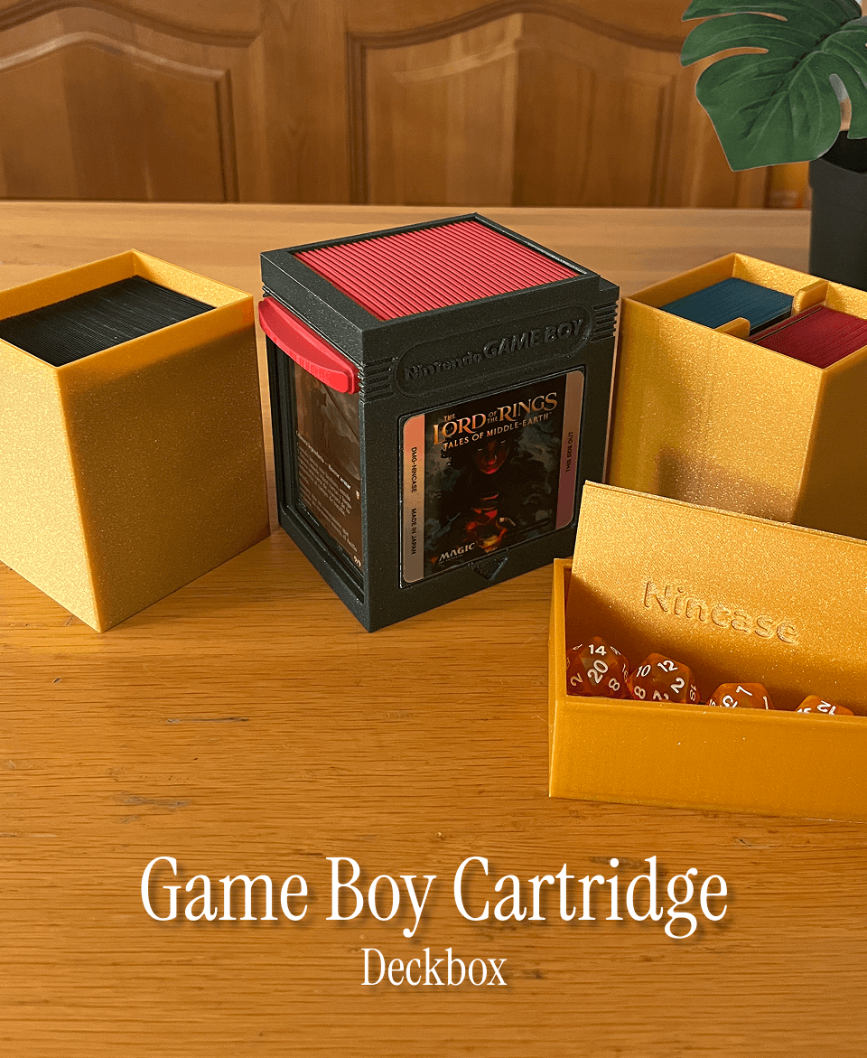 Game Boy Cartridge Deckbox 3d model
