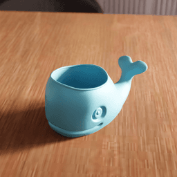 Whale Succulent Planter and Desk Organizer 3d model