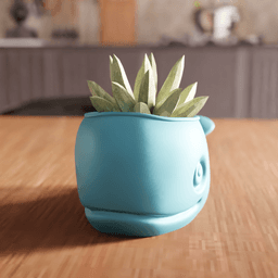 Whale Succulent Planter and Desk Organizer 3d model
