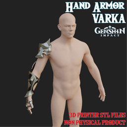 Varka Cosplay Hand Armor Outfit Genshin Impact 3d model