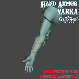 Varka Cosplay Hand Armor Outfit Genshin Impact 3d model