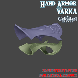 Varka Cosplay Hand Armor Outfit Genshin Impact 3d model