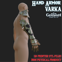 Varka Cosplay Hand Armor Outfit Genshin Impact 3d model