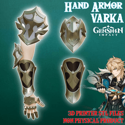 Varka Cosplay Hand Armor Outfit Genshin Impact 3d model
