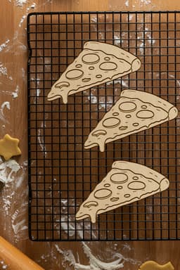 Pizza Cookie Cutter, Biscuit Cutter 3d model