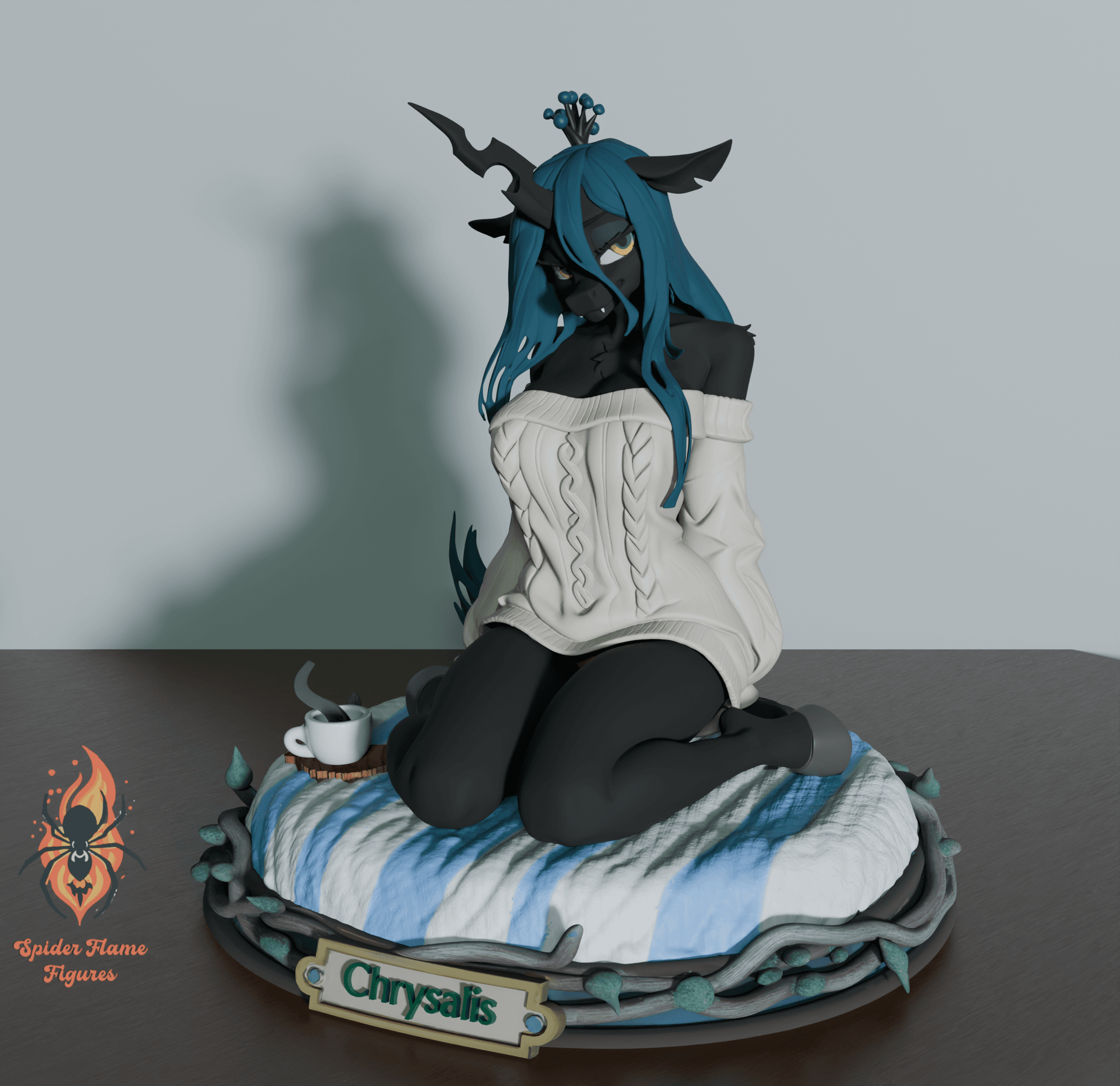 Comfy Queen Chrysalis | My Little Pony Fan Art 3d model