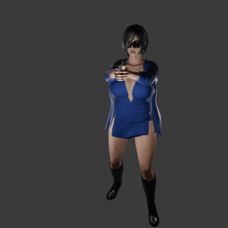 Sexy Spy Woman v2 3d model