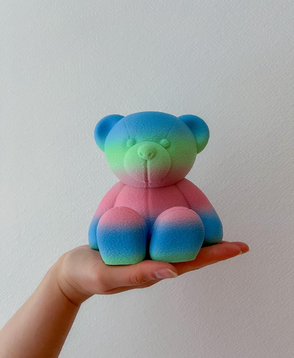Barry Bear - 150% size in fuzzy skin!
Isanmate rainbow filament. - 3d model