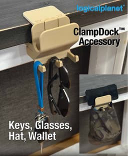 ClampDock Accessory - Keys, Glasses, Hat, Wallet, Phone Holder 3d model