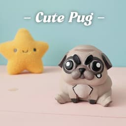 Cute Pug 3d model