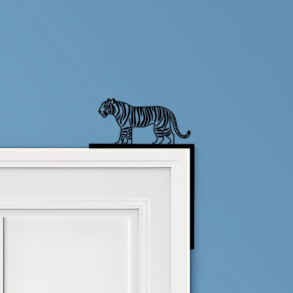 Tiger Door Corner Decor 3d model