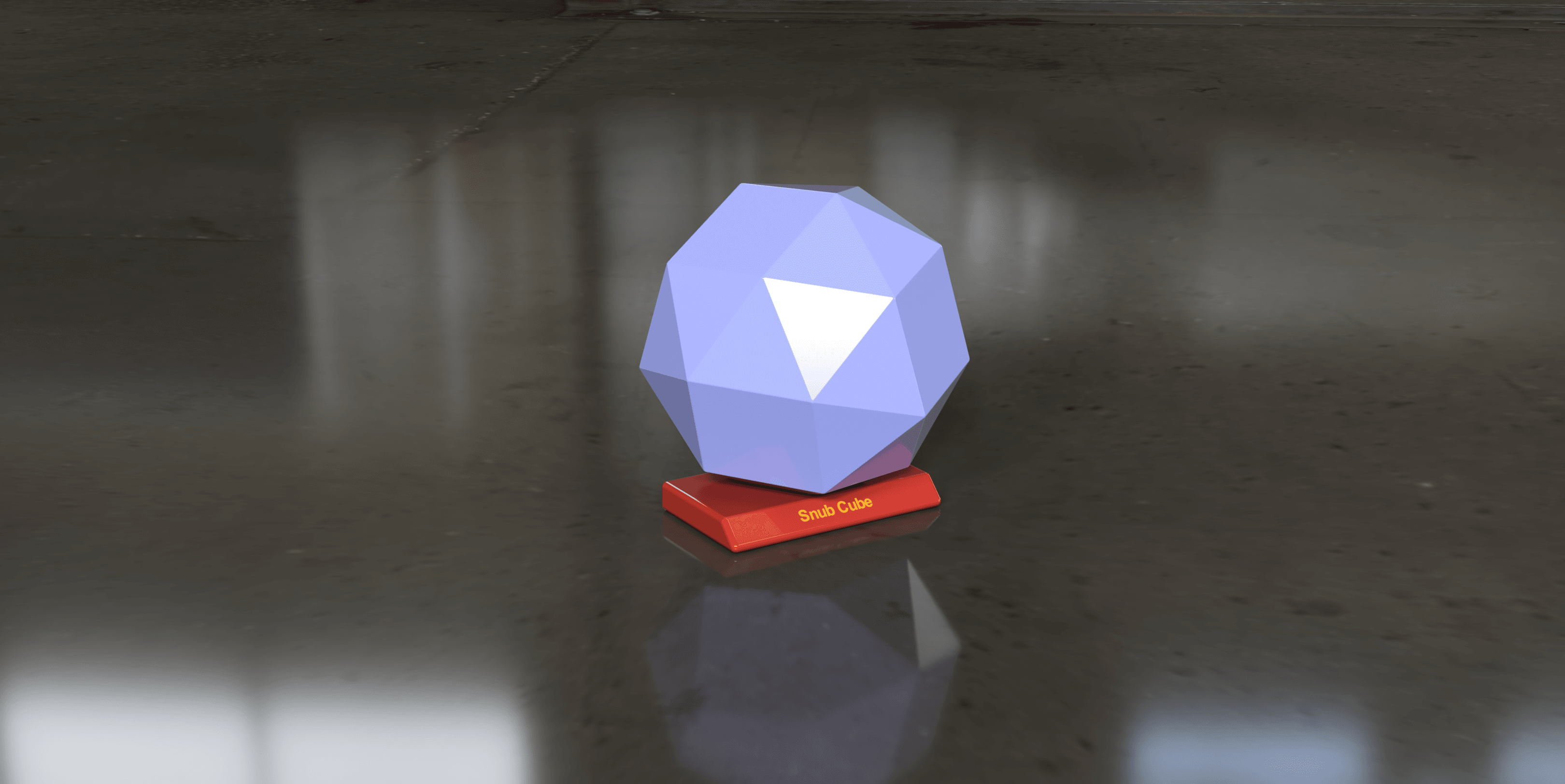 Snub Cube Solid 3d model