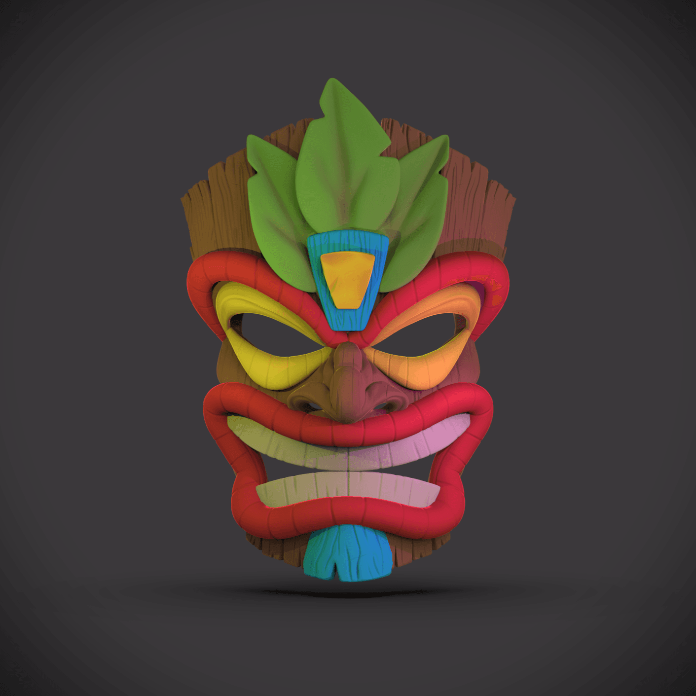 Tiki Mask -"Totem" (Sculptober Day 22) 3d model